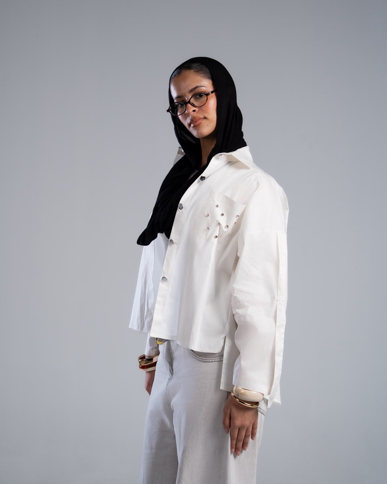 White Poplin Blouse