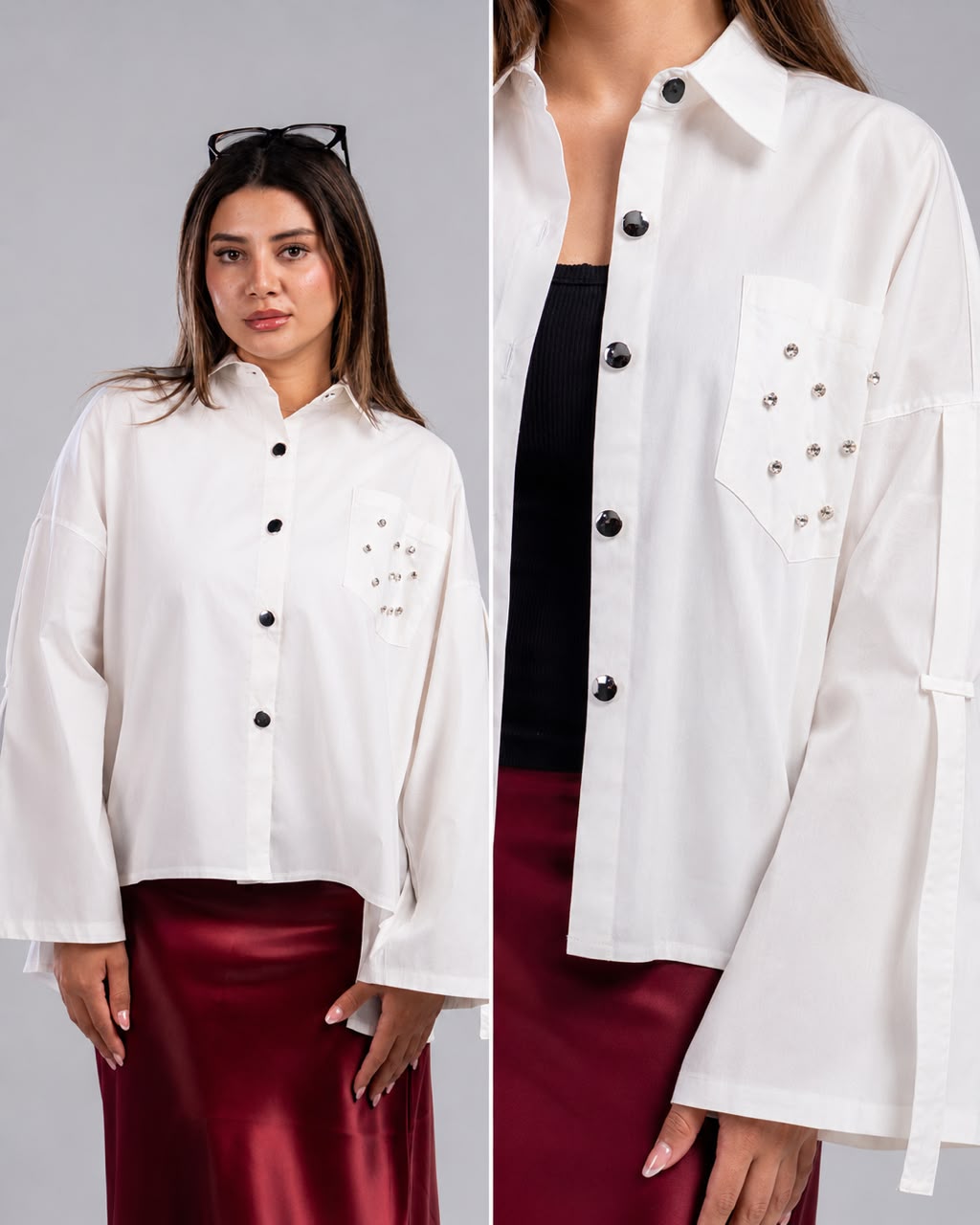 White Poplin Blouse