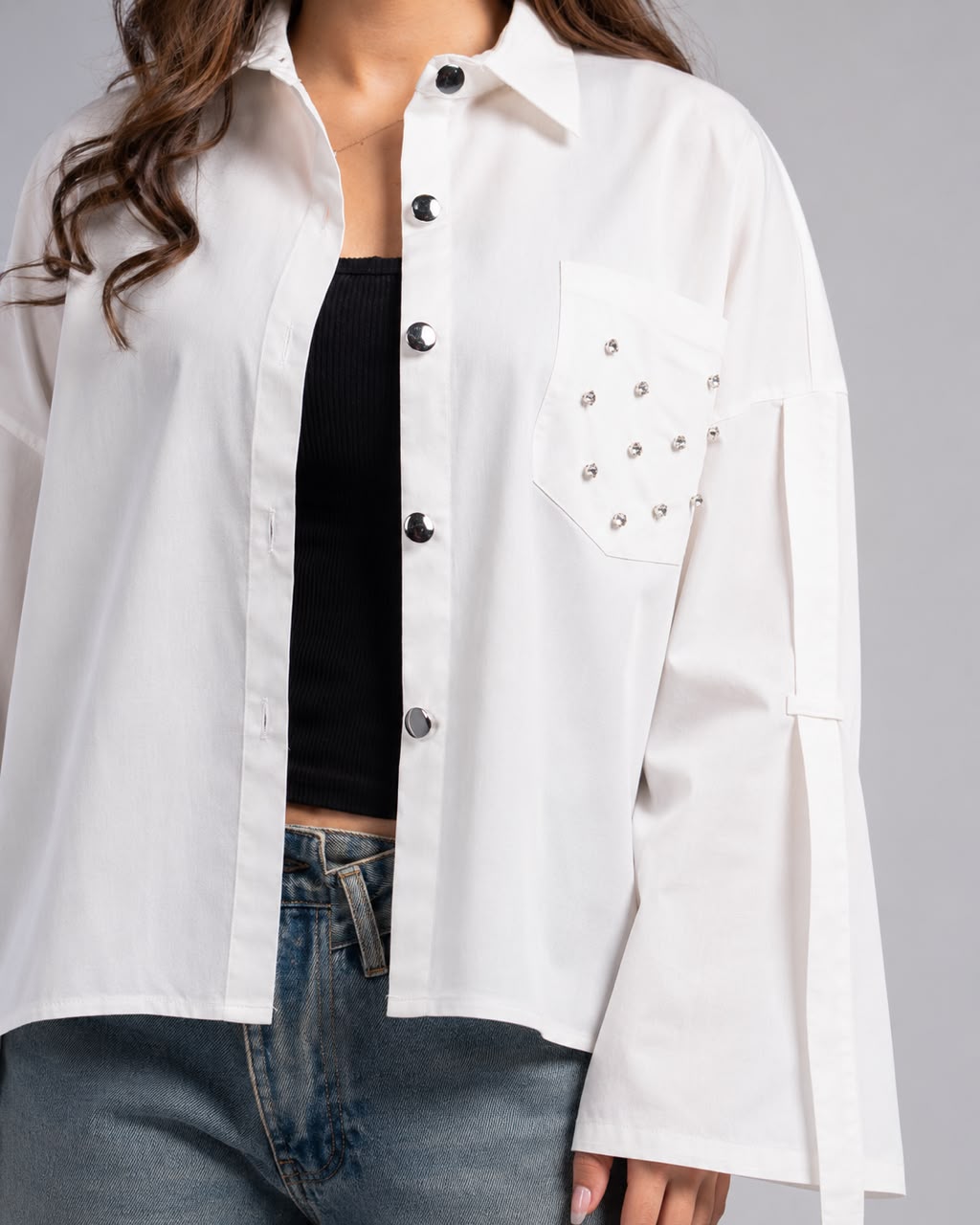 White Poplin Blouse
