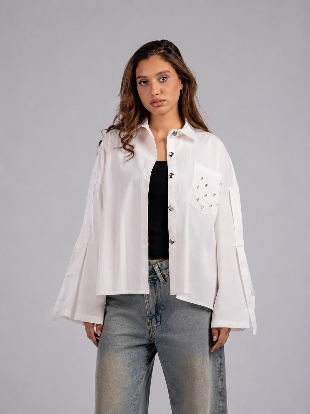 White Poplin Blouse