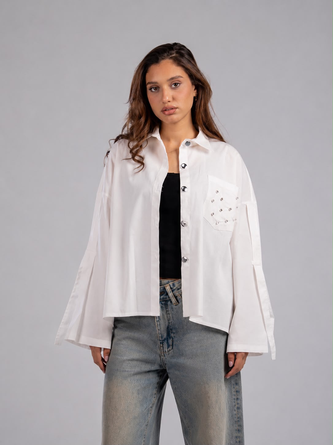 White Poplin Blouse