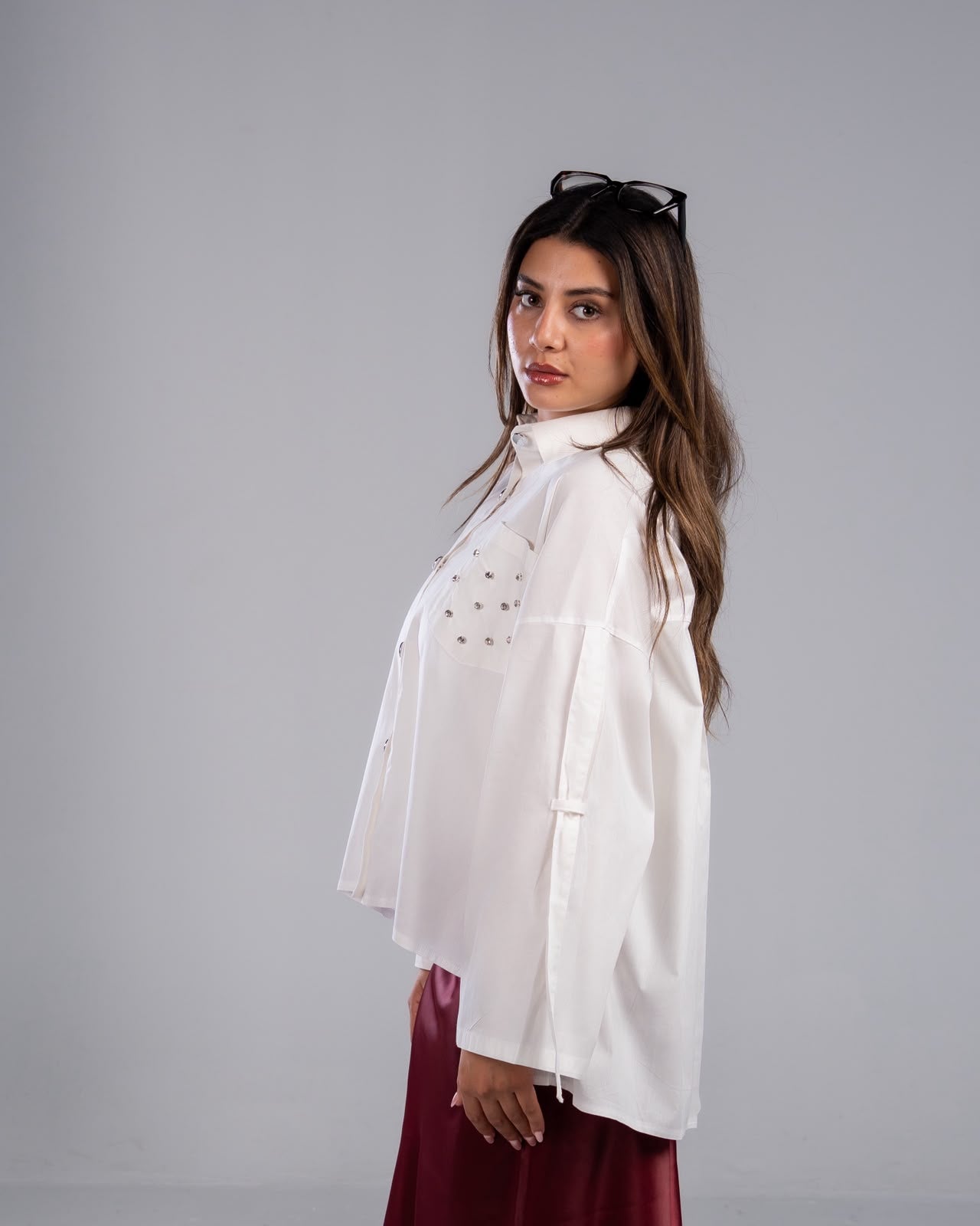White Poplin Blouse
