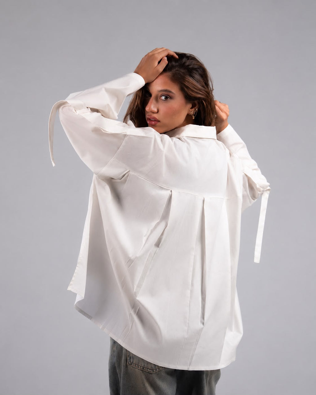 White Poplin Blouse