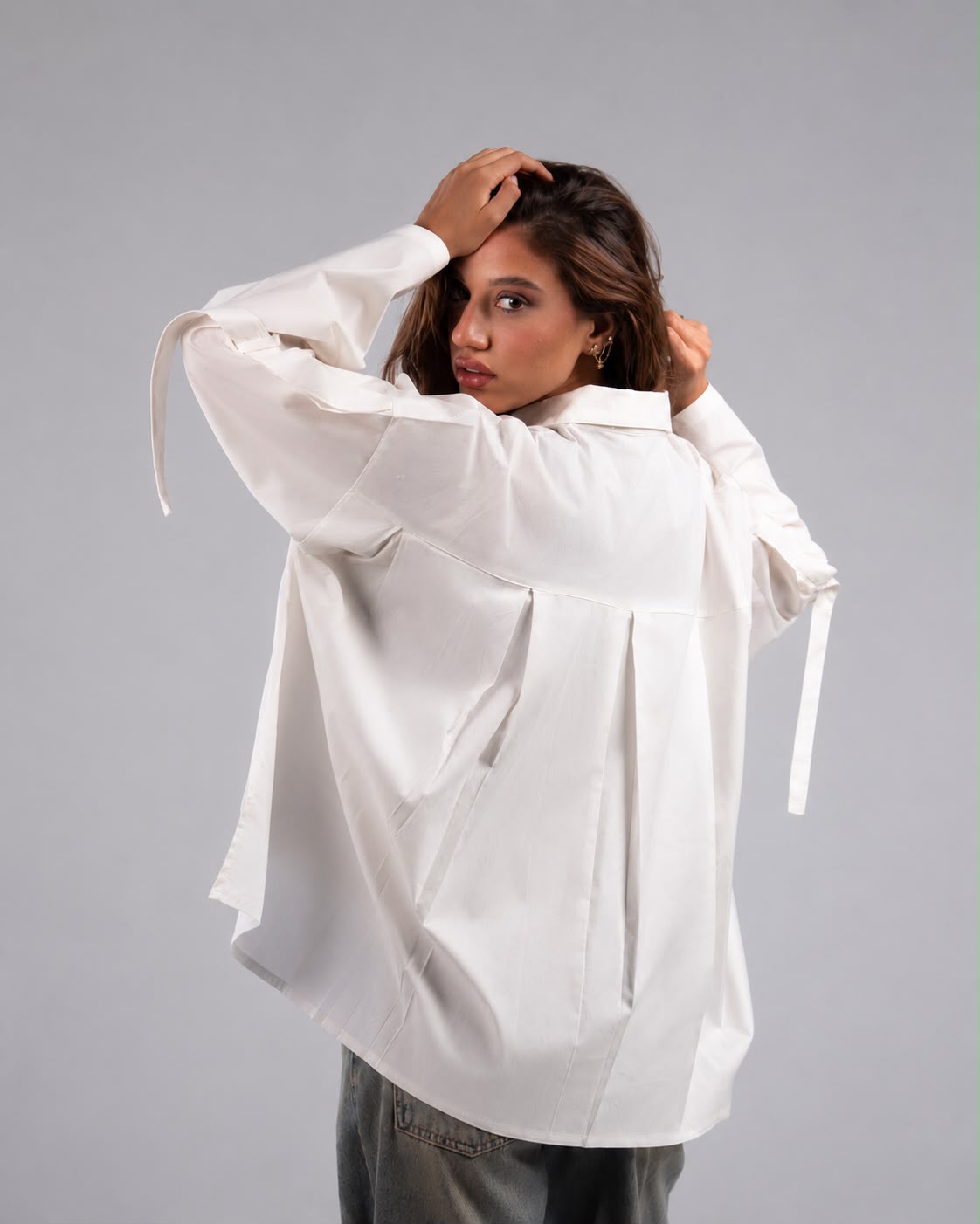 White Poplin Blouse