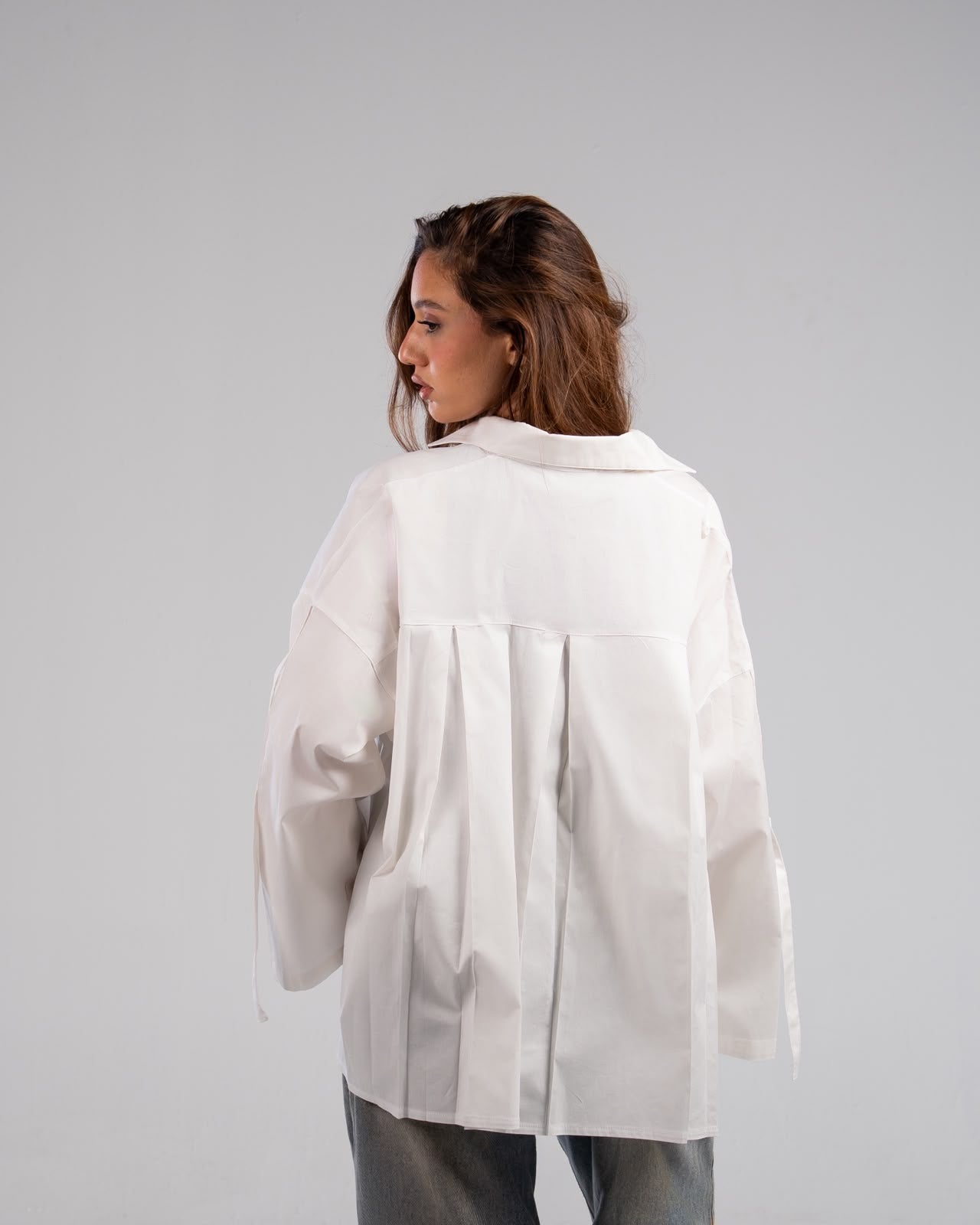 White Poplin Blouse